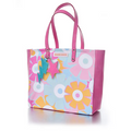 DaisyChain Floral Tote Bag — Bold Pink Statement Bag