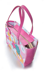 DaisyChain Floral Tote Bag — Bold Pink Statement Bag