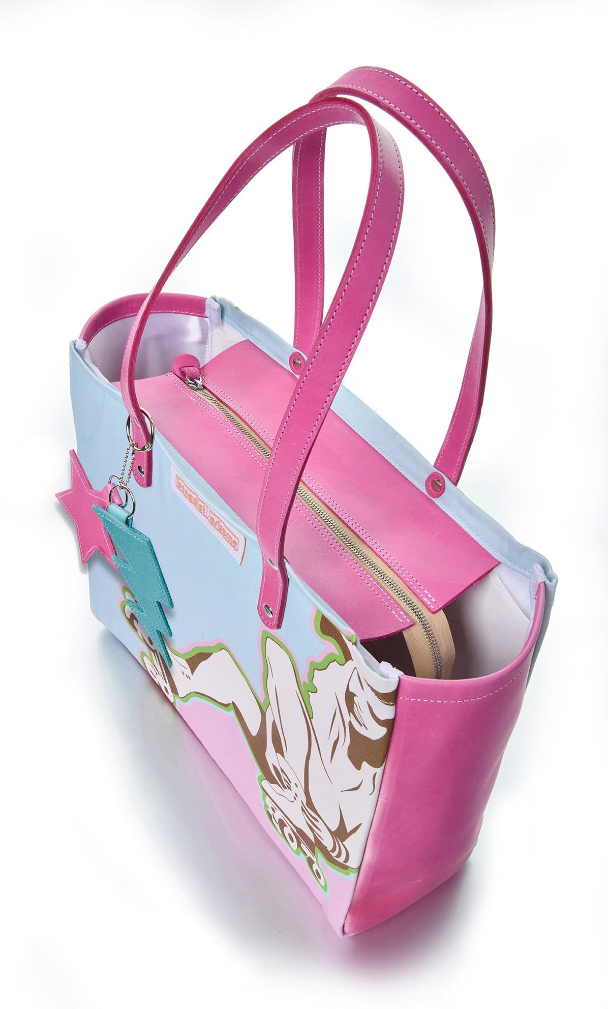 RollerGirl Tote Bag — Vibrant Graphic Statement Bag