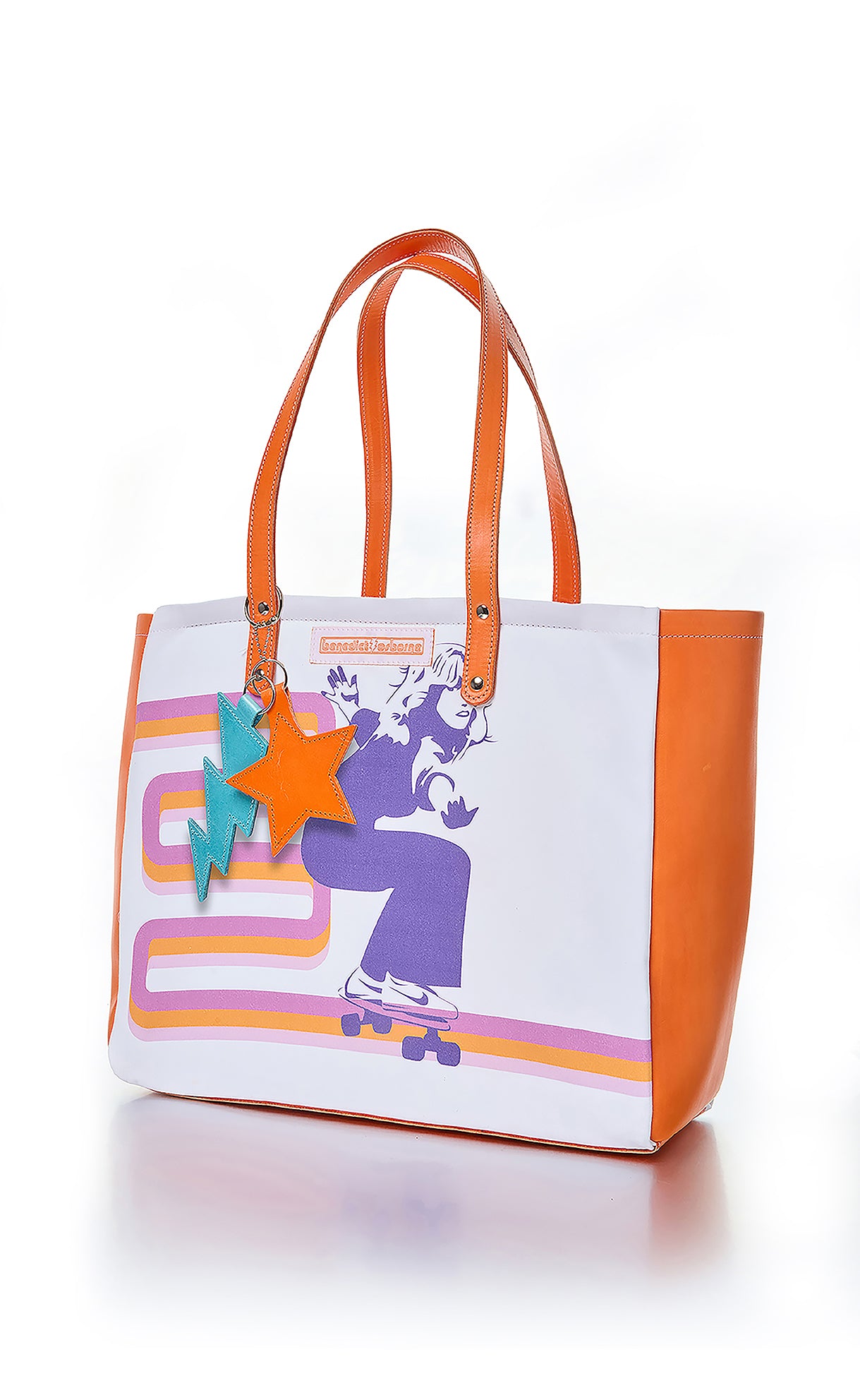 SkateGirl Tote Bag — Retro Art Statement Bag